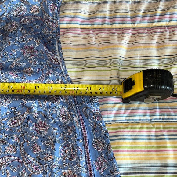 J. Jill Blue Sleeveless Scoop Neck Maxi Sundress - Picture 5 of 9